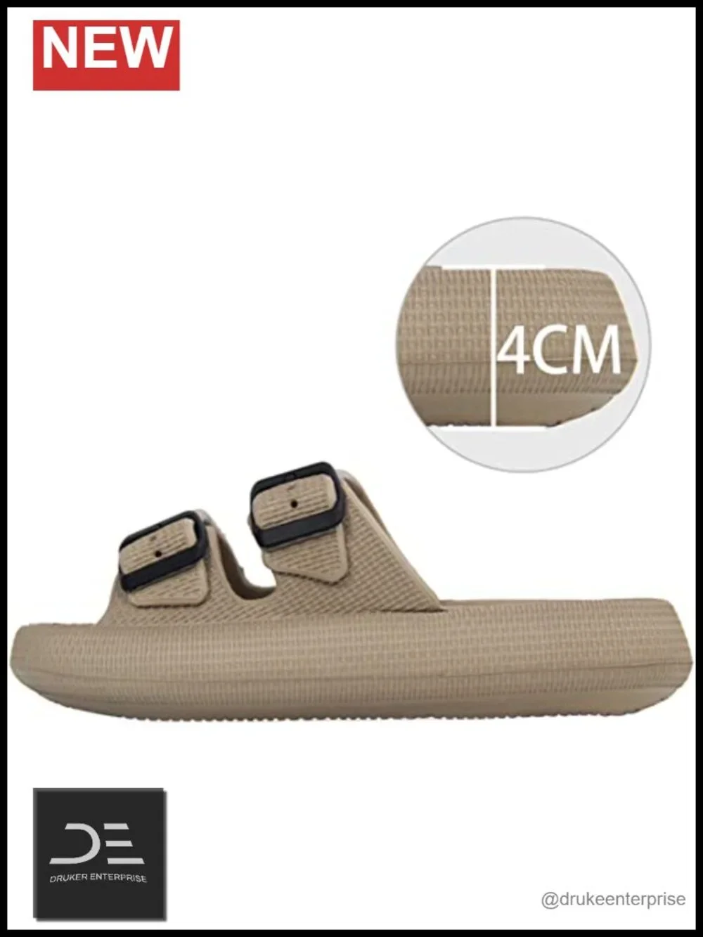 Thick Sole EVA Adjustable Buckle Sandals for Men Women